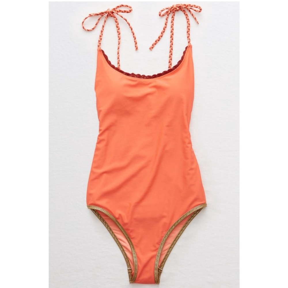 NWT Aerie braided strap cheeky one piece